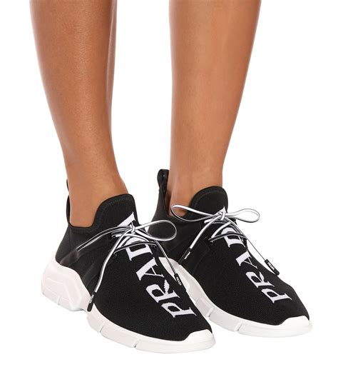 prada dames sneakers|Prada knit sneakers women's.